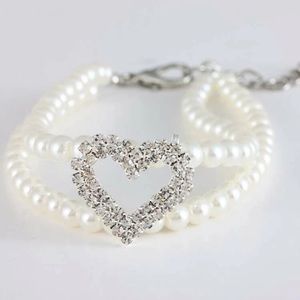 Pearl dog necklace